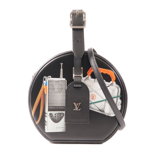 LOUIS VUITTON LV SHW Boite Chapeau 2 Way Bag M43659 Calfskin Leather Black