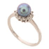 Jewelry Pearl Ring 2.3g 18K White Gold US#7.25