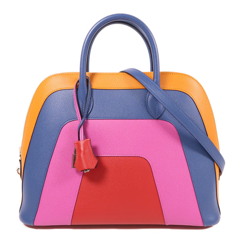 HERMES PHW Bolido1923 31 2 Way Shoulder Bag Epsom Leather Multicolor