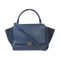 CELINE SHW Trapeze 2 Way Shoulder Bag Handbag 169543 Calfskin Leather Navy