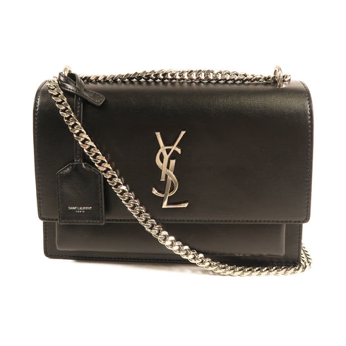 SAINT LAURENT YSL SHW Sunset Medium Chain Shoulder Calfskin Leather 442906.1120