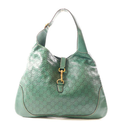 GUCCI GG GHW Guccissima Shoulder Bag Calfskin Leather