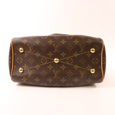 LOUIS VUITTON LV GHW Tivoli PM Handbag M40143 Monogram Brown v3