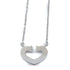 CARTIER C Heart Necklace 18K White Gold