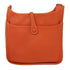 HERMES PHW Evelyne PM Shoulder Bag Clemence Leather Sanguine