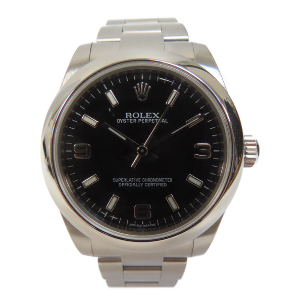 ROLEX Oyster Perpetual 31mm Automatic Watch 177200 Stainless Steel Black v1