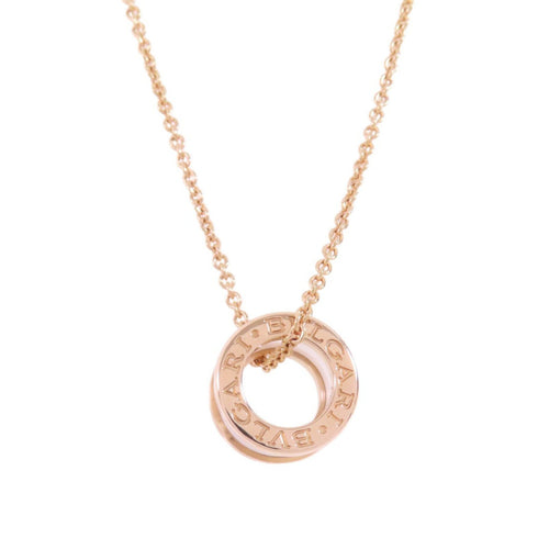 BVLGARI B-zero1 Necklace 18K Rose Gold Ceramic