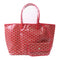 GOYARD Saint Louis PM Shoulder Tote Bag Handbag Coated Canvas Red