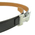 HERMES PHW Belt Togo Leather Gold/Black