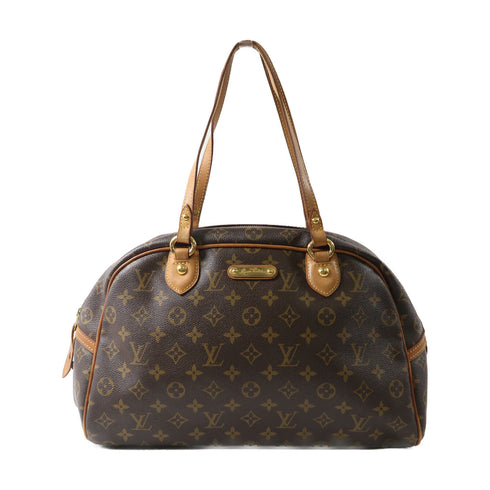 LOUIS VUITTON LV GHW Montorgueil GM Shoulder Bag M95566 Monogram Brown v2