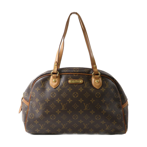 LOUIS VUITTON LV GHW Montorgueil GM Shoulder Bag M95566 Monogram Brown v2