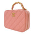 CHANEL Quilted CC GHW 2 Way Chain Shoulder Bag AS3318 Lamskin Leather Pink