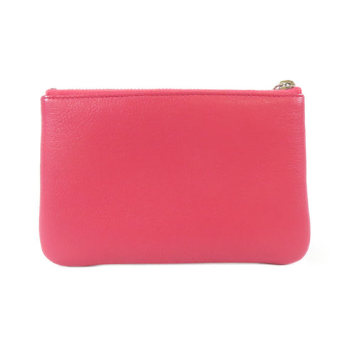 CHANEL CC SHW Pouch Calfskin Leather Pink