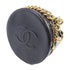 CHANEL CC GHW Round As Earth Chain Shoulder Bag Calfskin Leather Black