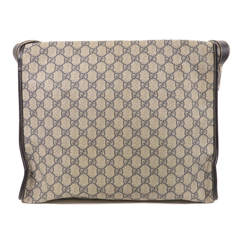 GUCCI GG Shoulder Bag 246411 Coated Canvas Blue/Brown