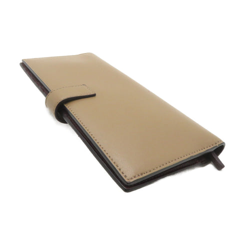 FENDI GHW Long wallet 8M0367 Calfskin Leather Khaki