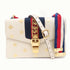 GUCCI GG GHW Sylvie Shoulder Bag 524405 Calfskin Leather White