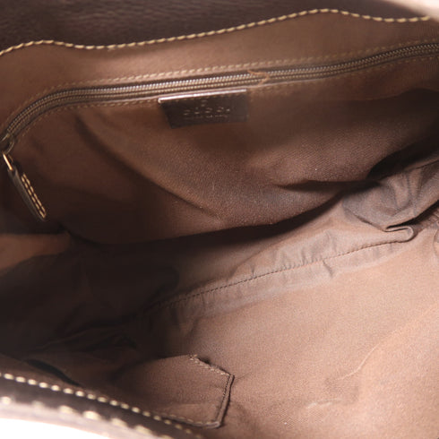 GUCCI GG GHW Shoulder Bag 233608 Canvas Brown
