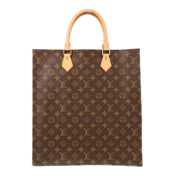LOUIS VUITTON LV GHW Sac Plat Hand Bag M51140 Monogram Brown