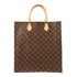 LOUIS VUITTON LV GHW Sac Plat Hand Bag M51140 Monogram Brown