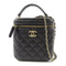 CHANEL CC GHW Vanity Bag Chain Shoulder Bag Calfskin Leather