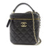 CHANEL CC GHW Vanity Bag Chain Shoulder Bag Calfskin Leather