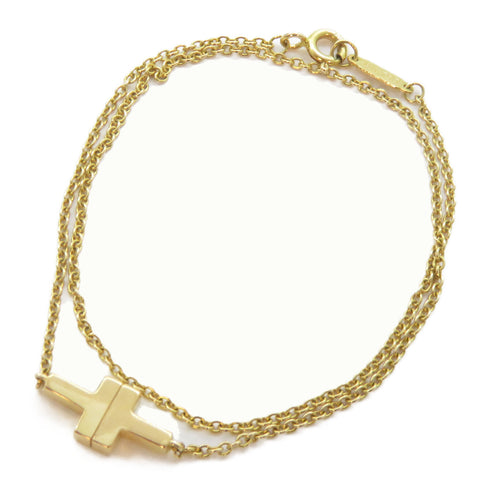 TIFFANY&CO T Two Double Chain Bracelet 18K Pink Gold