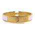 HERMES GHW Clic-H Bracelet Bangle Metal Enamel