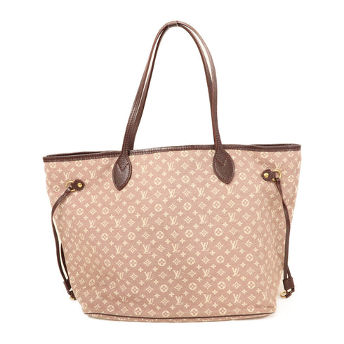 LOUIS VUITTON LV GHW Neverfull MM Shoulder Tote Bag M40515 Monogram Idylle Red