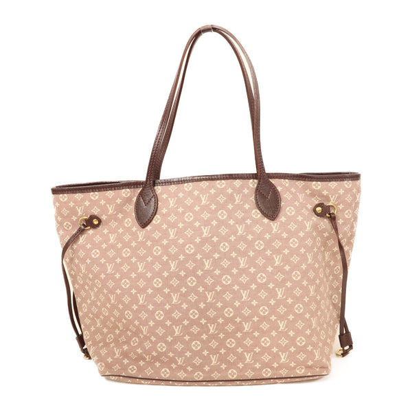 LOUIS VUITTON LV GHW Neverfull MM Shoulder Tote Bag M40515 Monogram Idylle Red