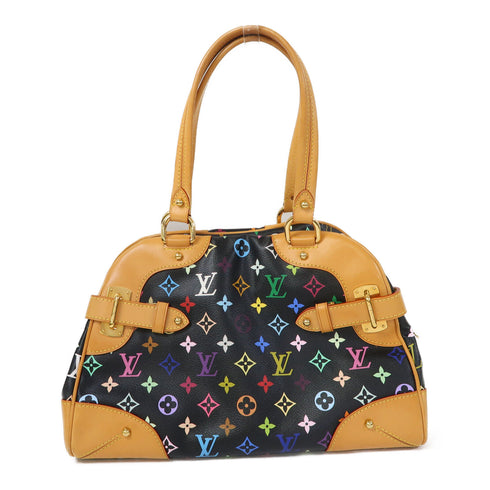 LOUIS VUITTON LV GHW Claudia Handbag M40194 Monogram Multicolor Black
