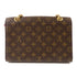 LOUIS VUITTON LV GHW Victoire Chain Shoulder Handbag M41731 Monogram Brown