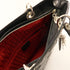 Dior SHW Vintage Lady Dior Handbag Calfskin Leather Black