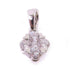 FINE JEWELRY 0.18ct Diamond Pendant Top 18K White Gold PT900 Platinum