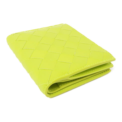 BOTTEGA VENETA BV Wallet Intrecciato Leather Lime