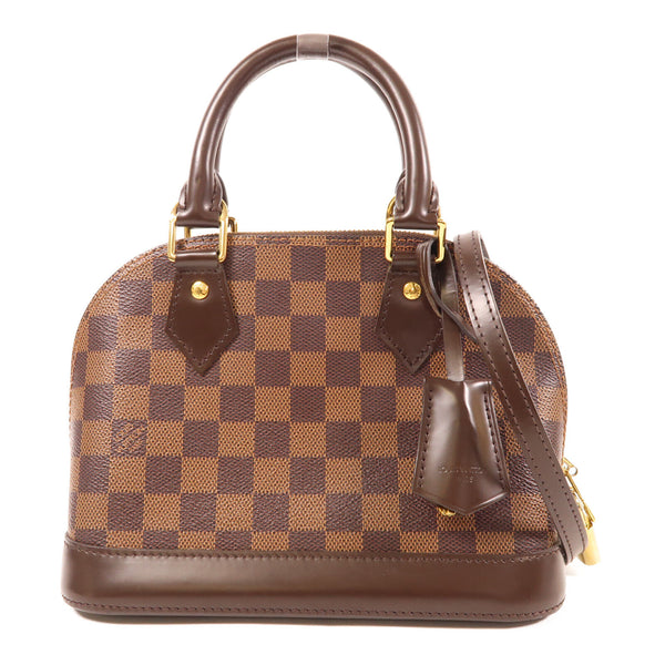 LOUIS VUITTON LV GHW Alma BB 2 Way Shoulder Hand Bag N41221 Damier Ebene Brown