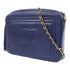 CHANEL CC GHW Chain Shoulder Bag Lambskin Leather Blue