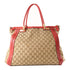 GUCCI GG GHW Shoulder Handbag 269946 Canvas Red Brown