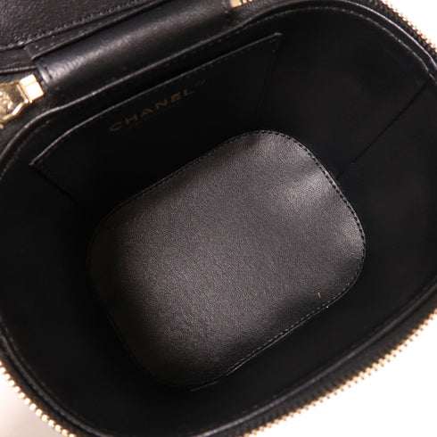 CHANEL CC GHW 2 Way Shoulder Bag Lambskin Leather