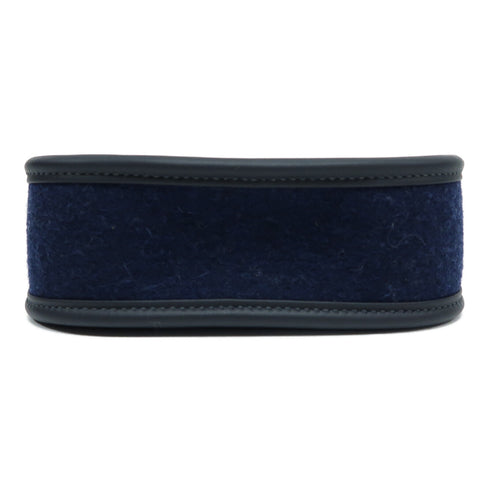 HERMES PHW Evelyne TPM Shoulder Bag Wool Blue