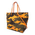 Valentino GHW 2 Way Shoulder Tote Bag Canvas Orange/Green