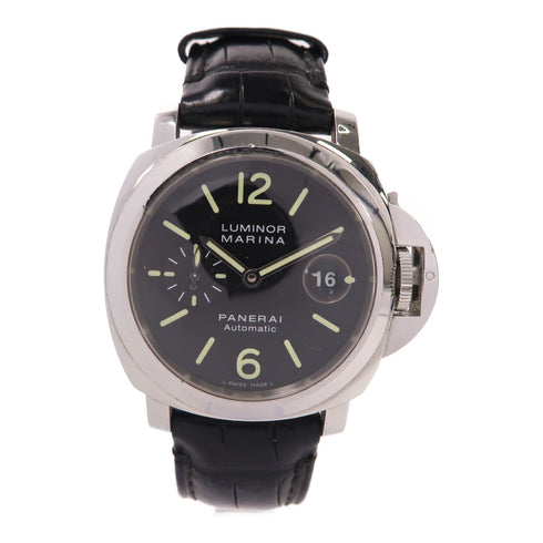 PANERAI Luminor Marina Automatic Watch PAM 00104 Stainless Steel Black