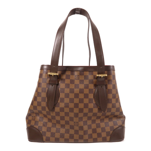 LOUIS VUITTON LV GHW Hampstead MM Hand Bag/Tote Bag N51204 Damier Ebene Brown