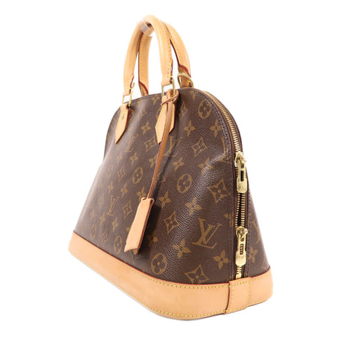 LOUIS VUITTON LV GHW Alma Handbag M51130 Monogram Brown v3