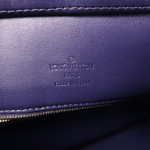 LOUIS VUITTON LV GHW Houston Hand Bag M91093 Monogram Vernis Purple