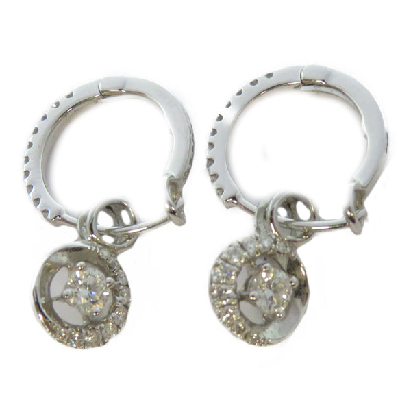 FINE JEWELRY 0.2ct/0.24ct Diamond Earrings 18K White Gold
