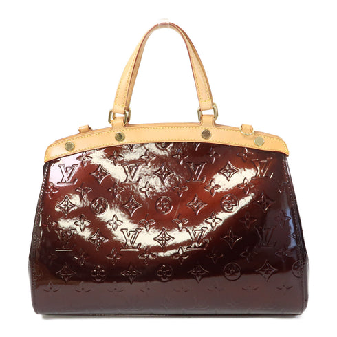 LOUIS VUITTON LV GHW Brea MM 2 Way Shoulder Hand Bag M91619 Vernis Red