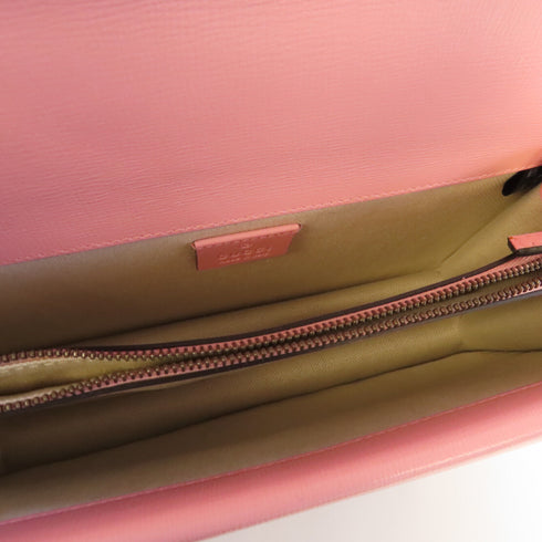 GUCCI GG Dionysus Shoulder Bag 400249 Calfskin Leather Pink/Red