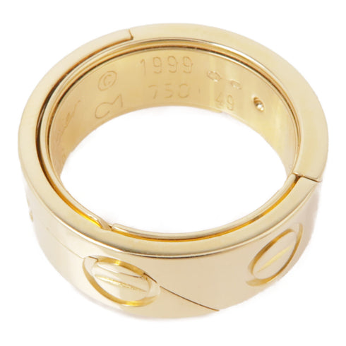 CARTIER Astro Love Ring 18K Yellow Gold Cartier#49 US#4.75