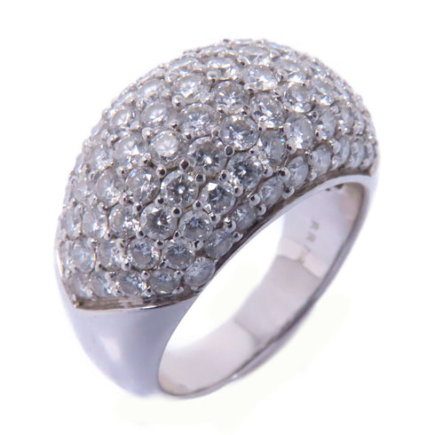 FINE JEWELRY 3.40ct Diamond Ring Accessories US#7.5 18K White Gold